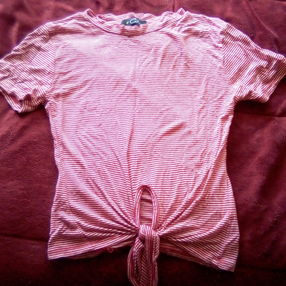 Candy cane striped shirt